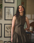 MASON'S DAUGHTER | Harper Shirtdress, Brown Poplin
