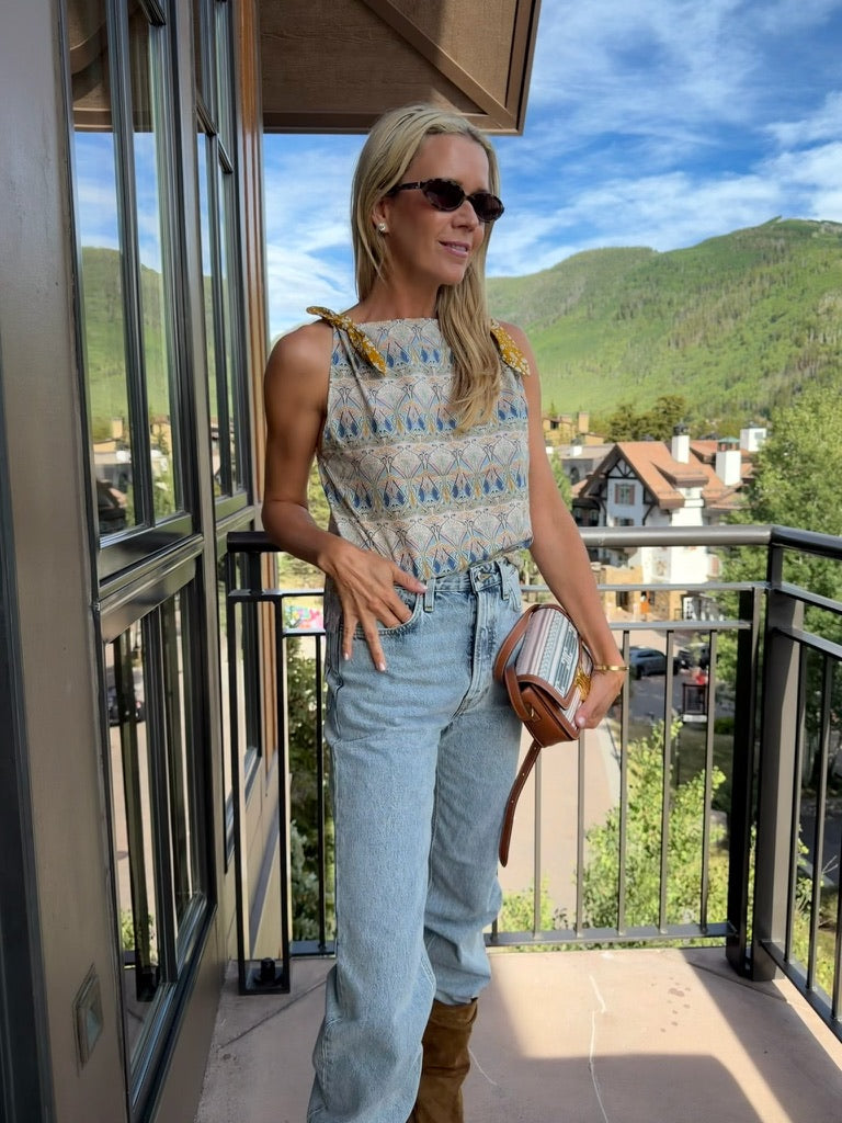 MASON'S DAUGHTER | Merin Top, Scattered Liberty Print