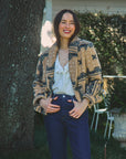 MASON'S DAUGHTER | Cocoa Cropped Coat, Sand Bandana