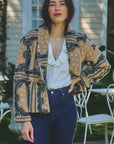 MASON'S DAUGHTER | Cocoa Cropped Coat, Sand Bandana
