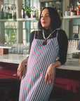 MASONS DAUGHTER | Margot Slip Dress, Powder & Burgundy Stripe