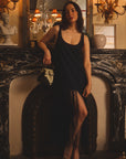 MASON'S DAUGHTER | Martha Fringe Dress, Navy